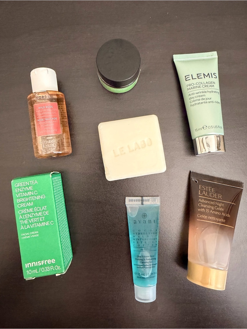 Lot of 7 Travel Skincare Products Le Labo Soap ELEMIS Pro-Collagen Marine Cream